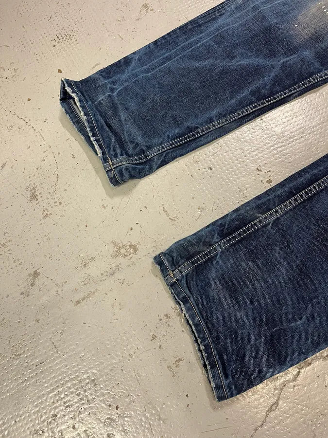 Diesel Navy Faded Distressed Slim Denim Jeans PGgYtcb 6