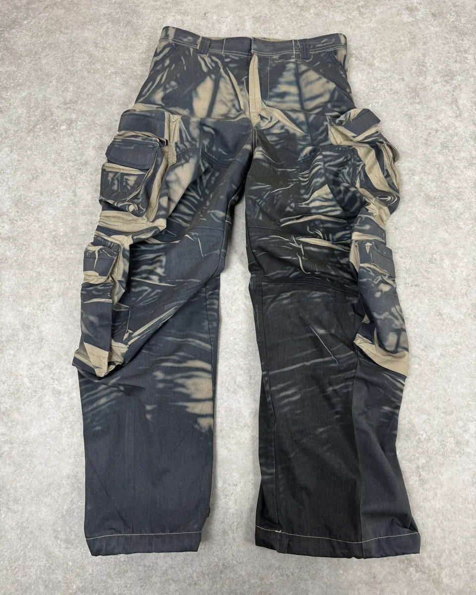 Diesel Navy Multi Pockets Contemporary Splash Cargo Pants BNMQDkd 3