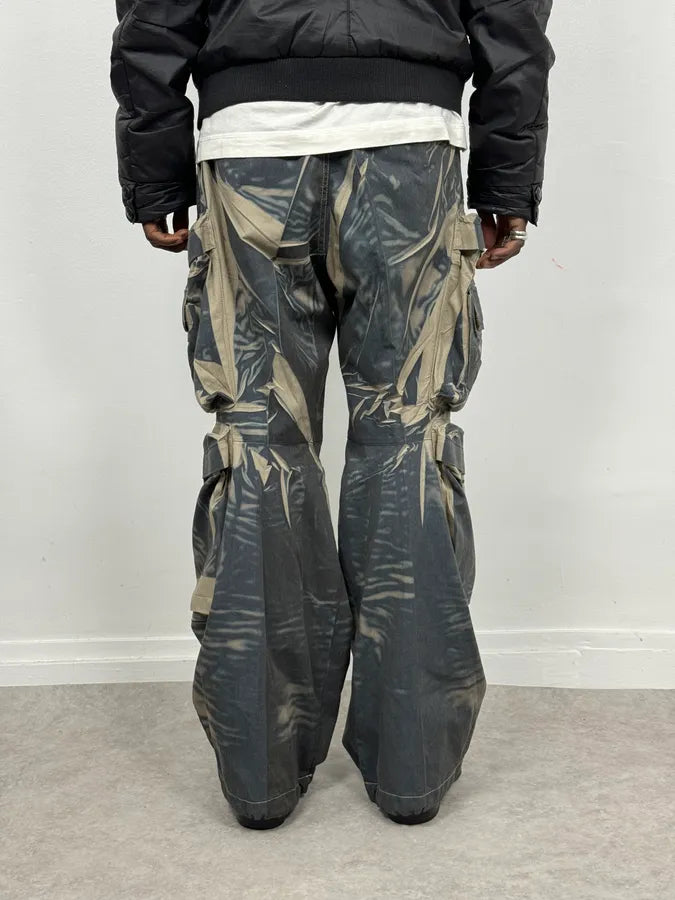 Diesel Navy Multi Pockets Contemporary Splash Cargo Pants BNMQDkd 2