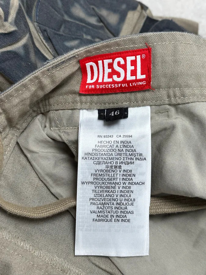 Diesel Navy Multi Pockets Contemporary Splash Cargo Pants BNMQDkd 11