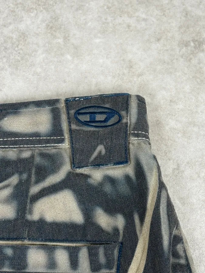 Diesel Navy Multi Pockets Contemporary Splash Cargo Pants BNMQDkd 8