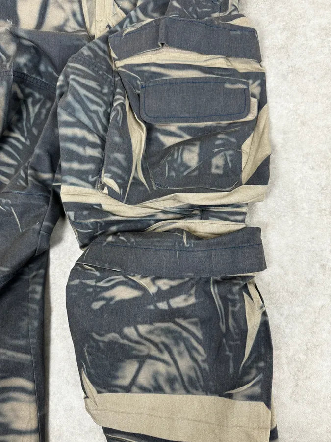 Diesel Navy Multi Pockets Contemporary Splash Cargo Pants BNMQDkd 7