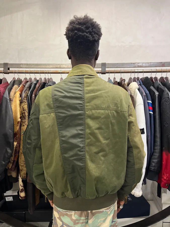 Diesel Olive Green Combat Bomber Jacket DeECzbd 3