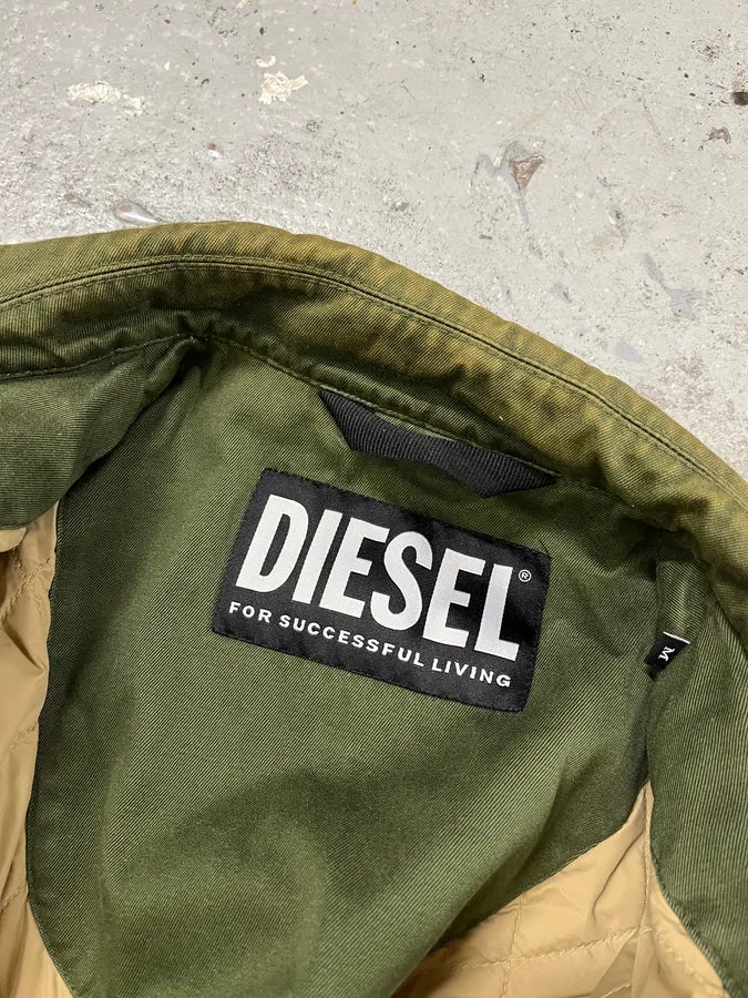 Diesel Olive Green Combat Bomber Jacket DeECzbd 9