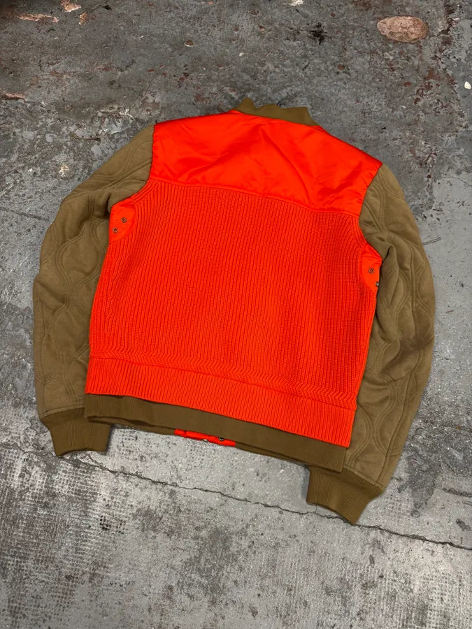 Diesel Orange & Brown Modern Aero Bomber Jacket fTAIXLD 5