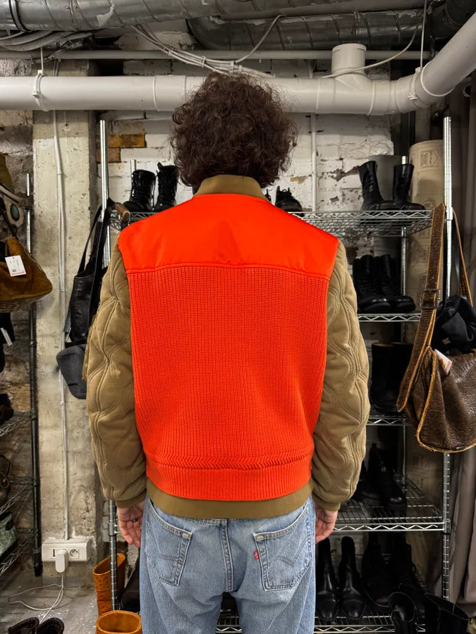 Diesel Orange & Brown Modern Aero Bomber Jacket fTAIXLD 4