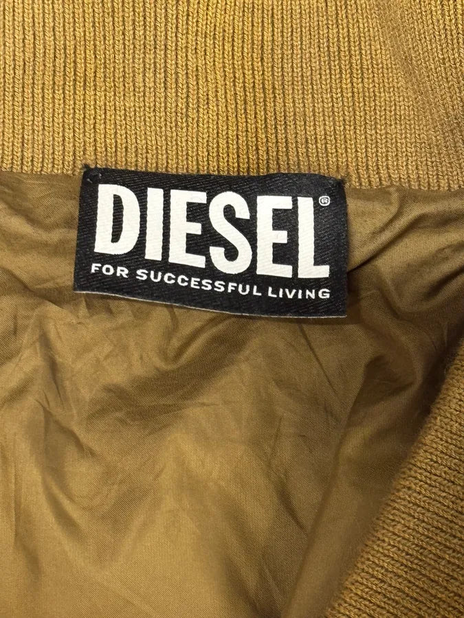 Diesel Orange & Brown Modern Aero Bomber Jacket fTAIXLD 9