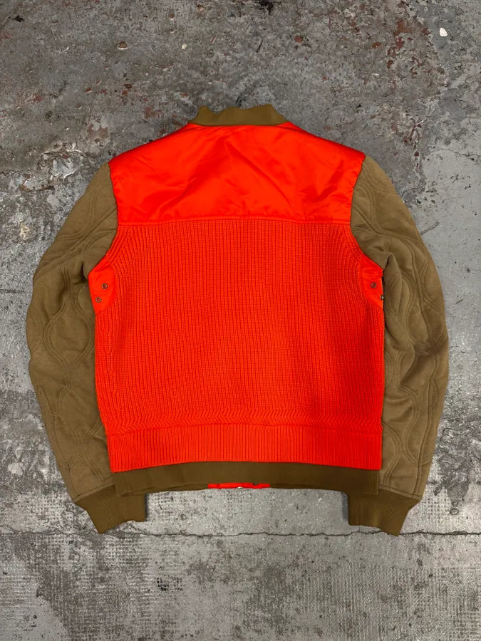 Diesel Orange & Brown Modern Aero Bomber Jacket fTAIXLD 3