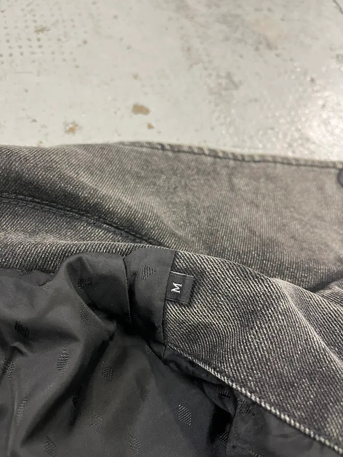 Diesel Raw Grey Denim Perfecto Jacket WxmFUNS 10