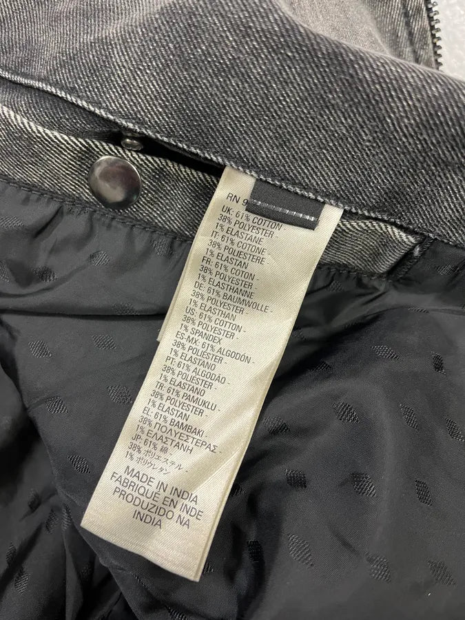 Diesel Raw Grey Denim Perfecto Jacket WxmFUNS 11