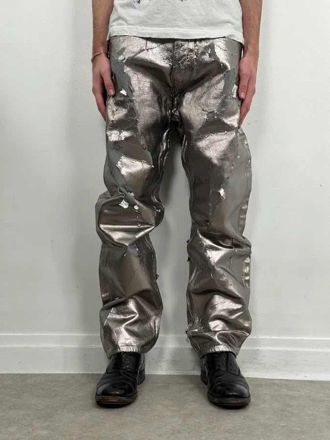 Diesel Silver Grey Abstract Jeans yODQQBk 0