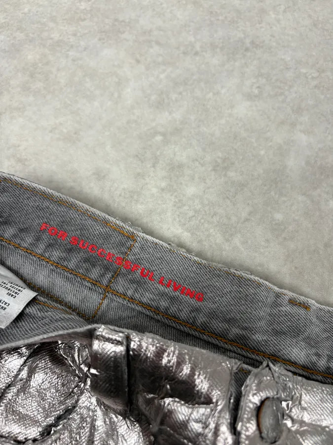 Diesel Silver Grey Abstract Jeans yODQQBk 5