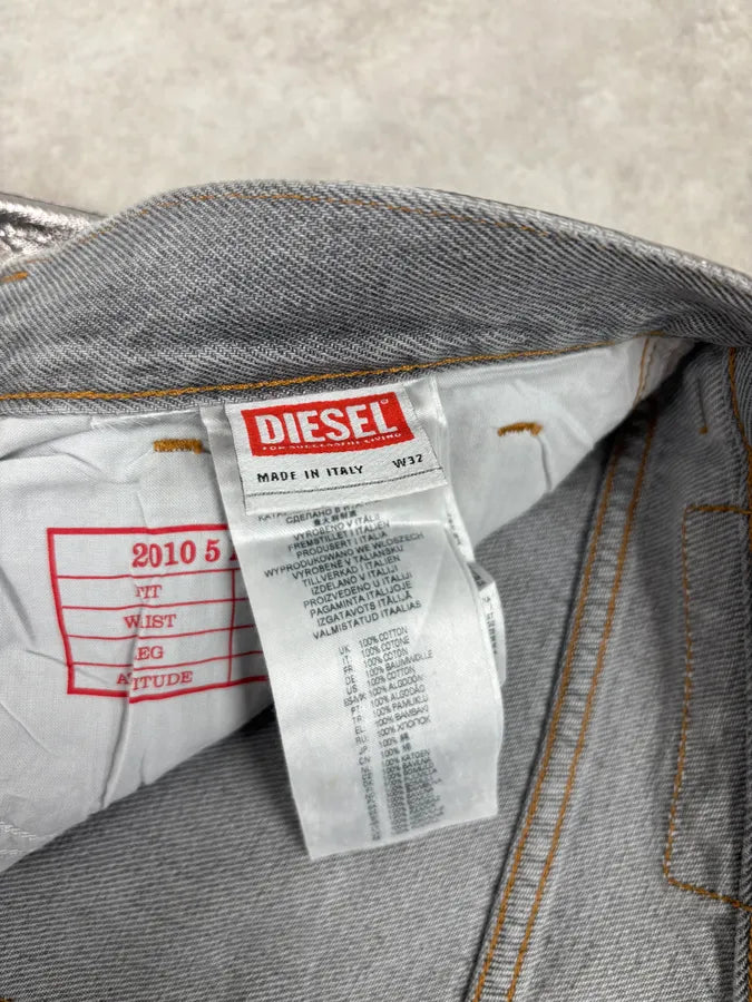 Diesel Silver Grey Abstract Jeans yODQQBk 8