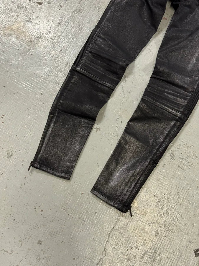 Diesel Skinny Black Glitters Effect Biker Pants jGKKSvu 7