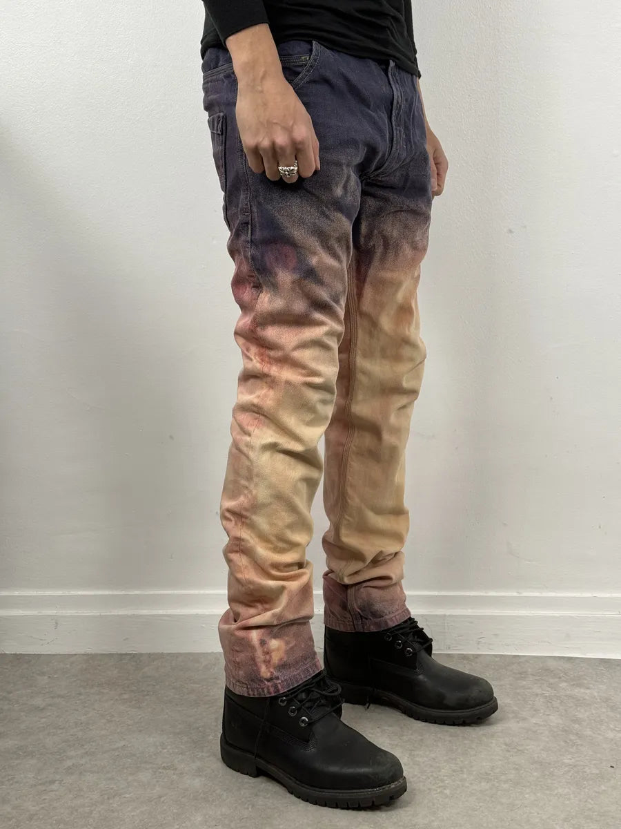 Diesel Slim Bleached Sunset Purple Denim Jeans yEuniSD 1