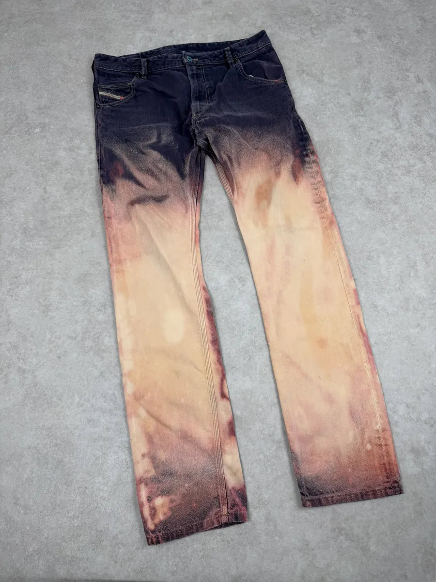 Diesel Slim Bleached Sunset Purple Denim Jeans yEuniSD 6