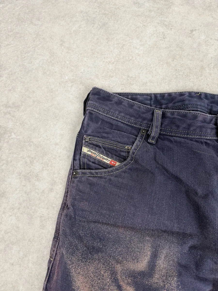 Diesel Slim Bleached Sunset Purple Denim Jeans yEuniSD 9