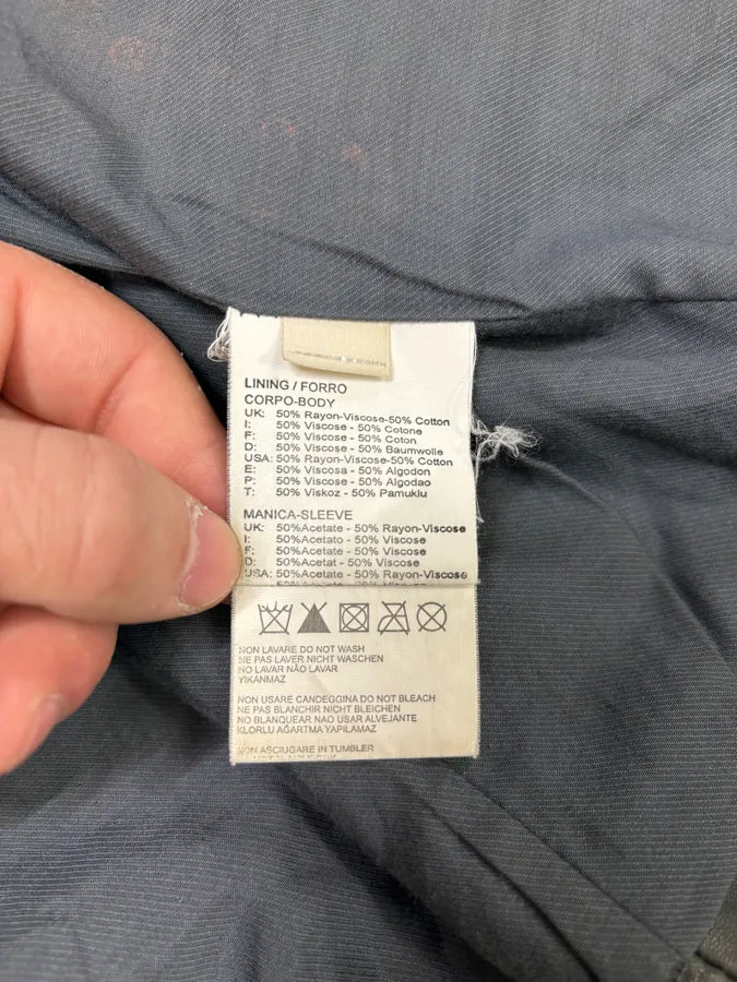 Diesel Studded Eyelet Grey Leather Jacket FQHApSD 8