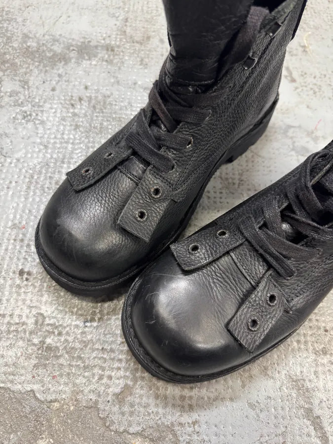 DIESEL D-VIRON レザー ブーツ サイドジップ 【公式通販】