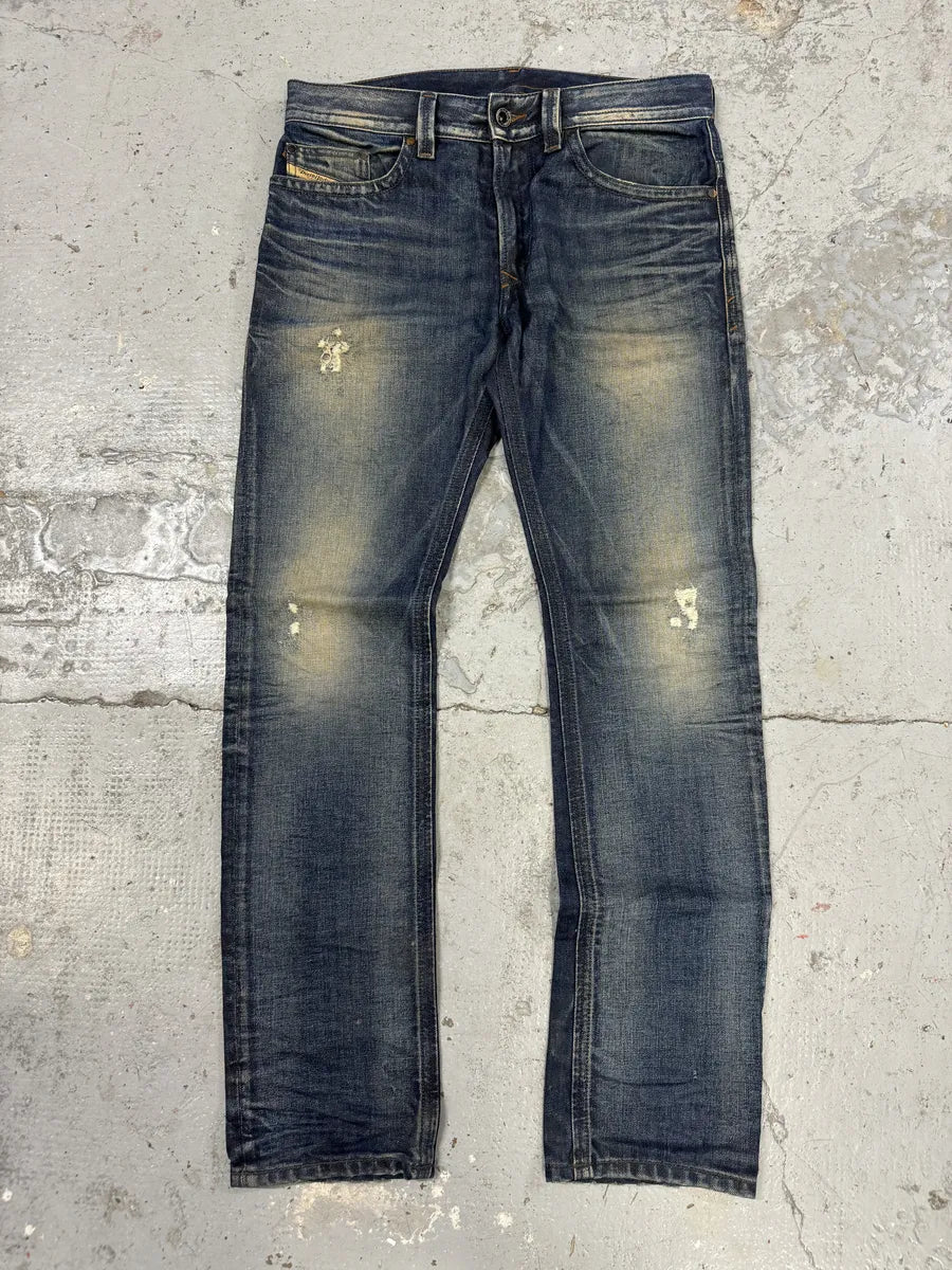 Diesel Sunfaded Blue Denim Slim Jeans EkVEssJ 0