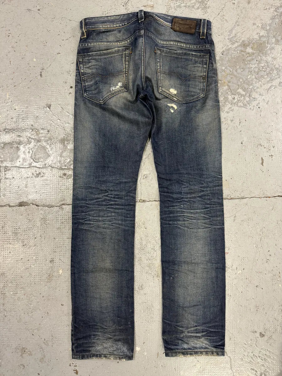 Diesel Sunfaded Blue Denim Slim Jeans EkVEssJ 1