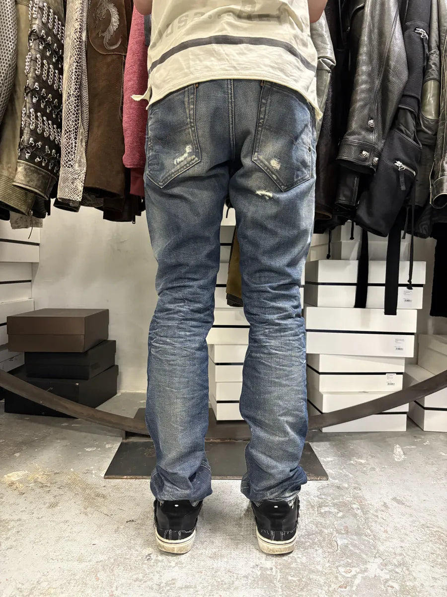 Diesel Sunfaded Blue Denim Slim Jeans EkVEssJ 4