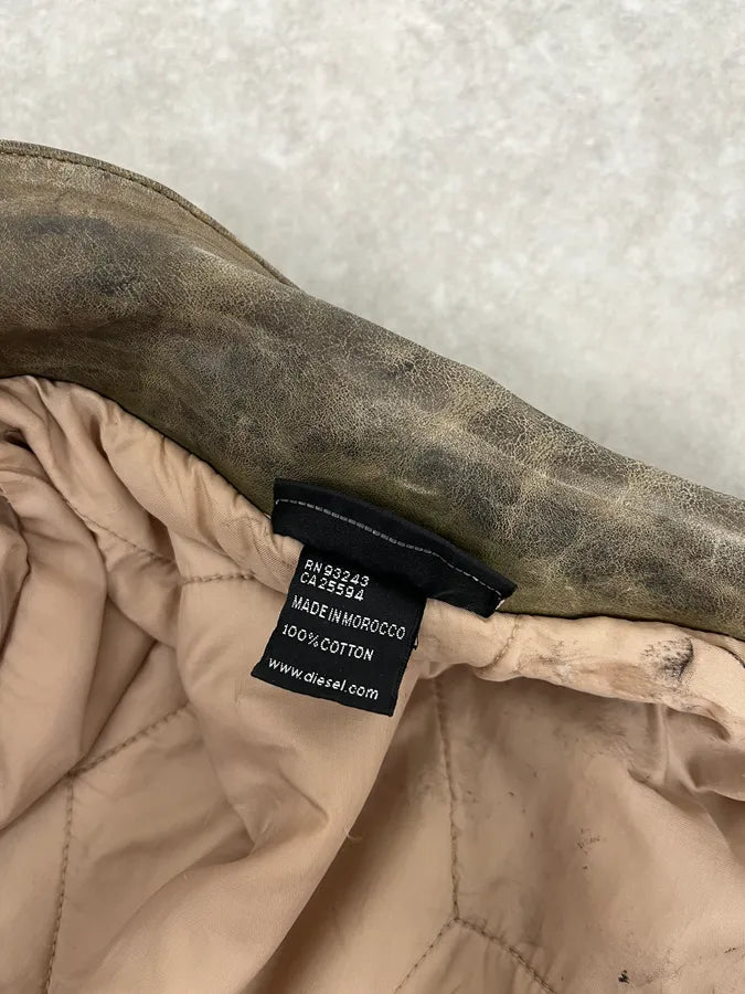 Diesel Trompe L’oeil Distressed Effect Grey Jacket mfrGkpV 10