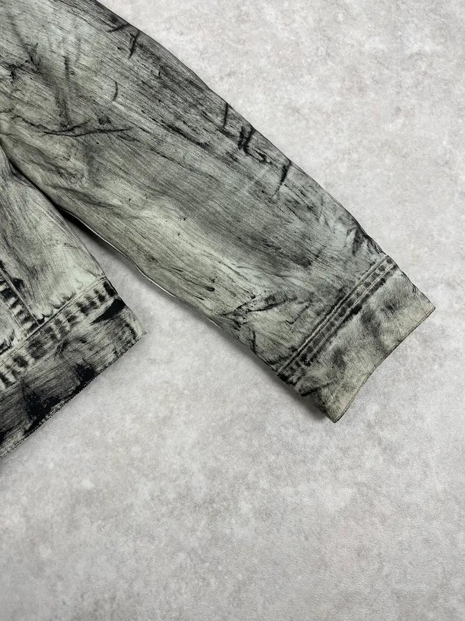 Diesel Trompe L’oeil Distressed Effect Grey Jacket mfrGkpV 5