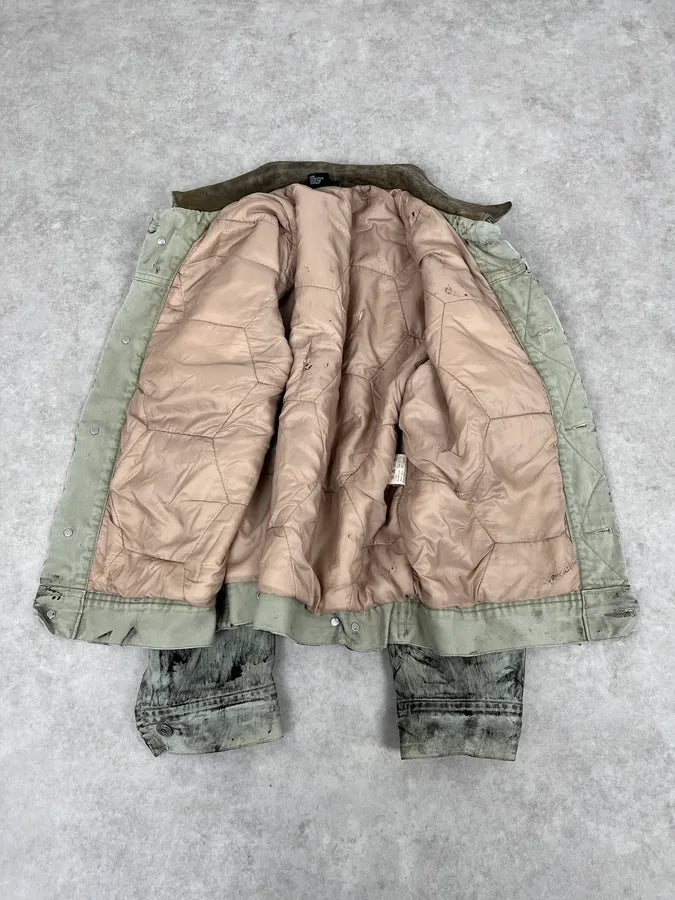 Diesel Trompe L’oeil Distressed Effect Grey Jacket mfrGkpV 8