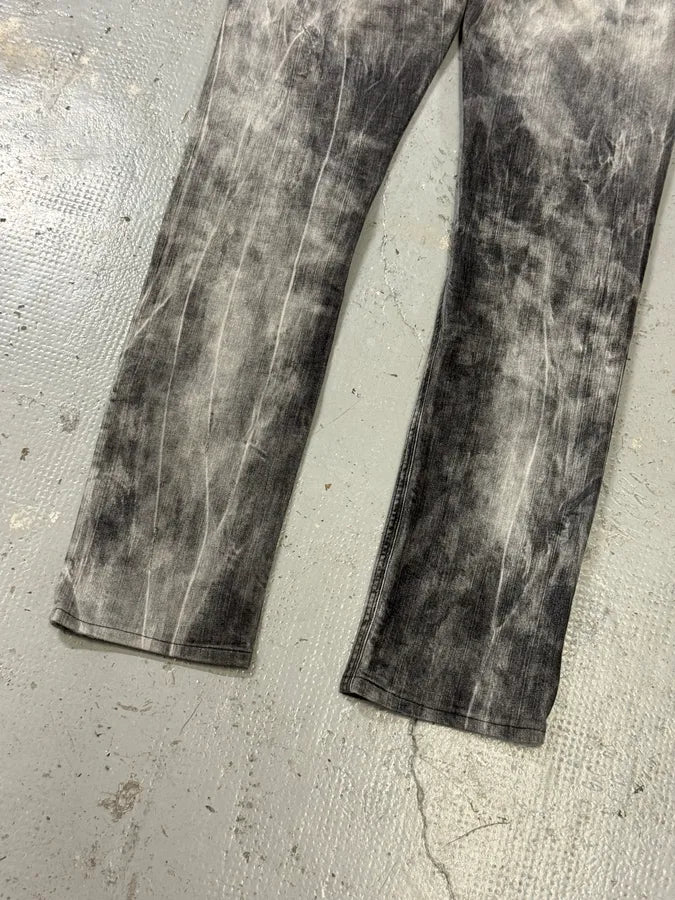 Diesel White & Grey Bleached Effect Slim Denim Jeans JfkBdii 4