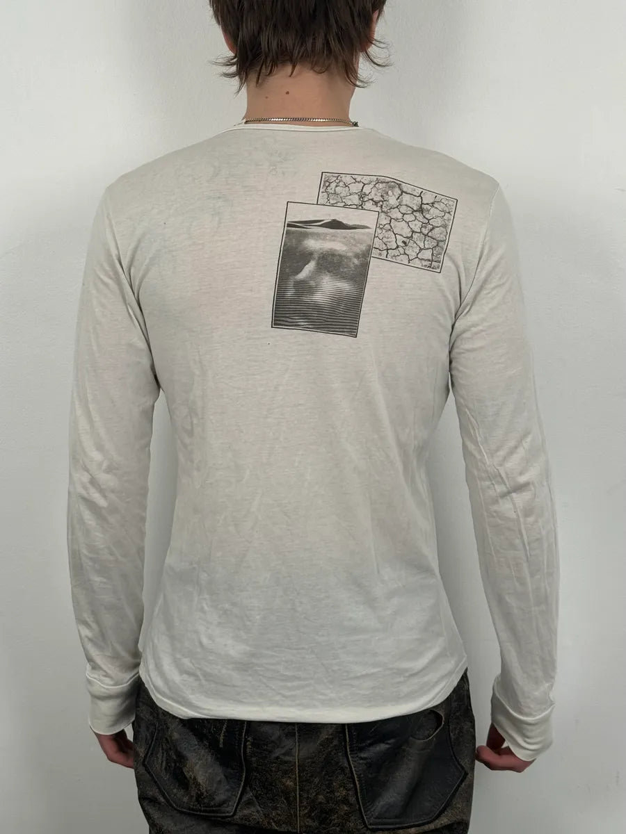Diesel White Desert Abstract Arabic Longsleeves ZdmhgWB 2
