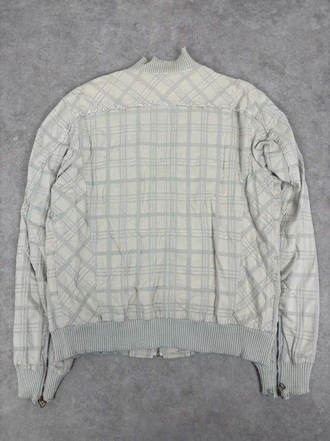 Diesel White Plaid Zip Jacket hRAbIvI 4