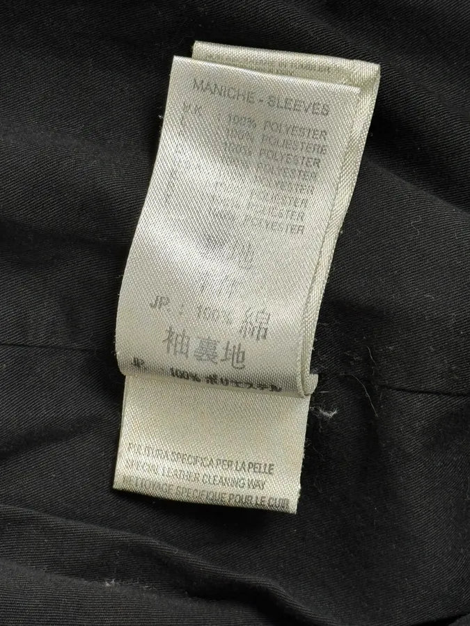 2000s Diesel Black Leather Hood Zip-Up Jacket azKGRki 14