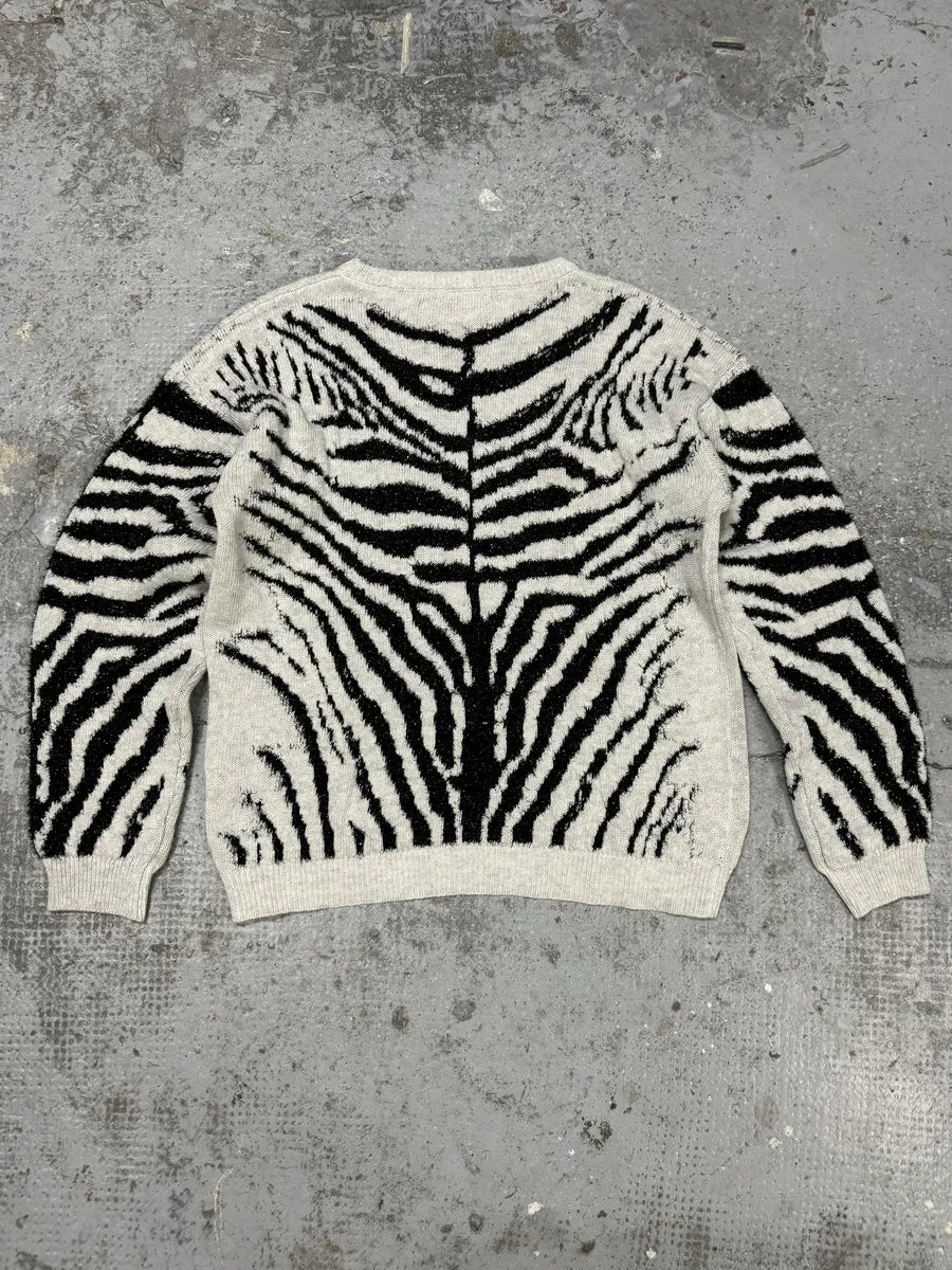 Diesel Zebra Grey & Black Sweater kzrVbss 1