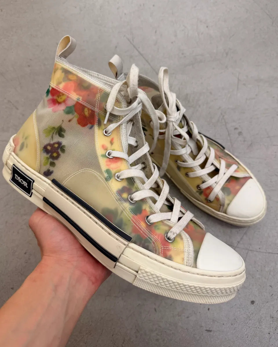 Dior B23 Floral Oblique High Sneakers bKubpDd 0