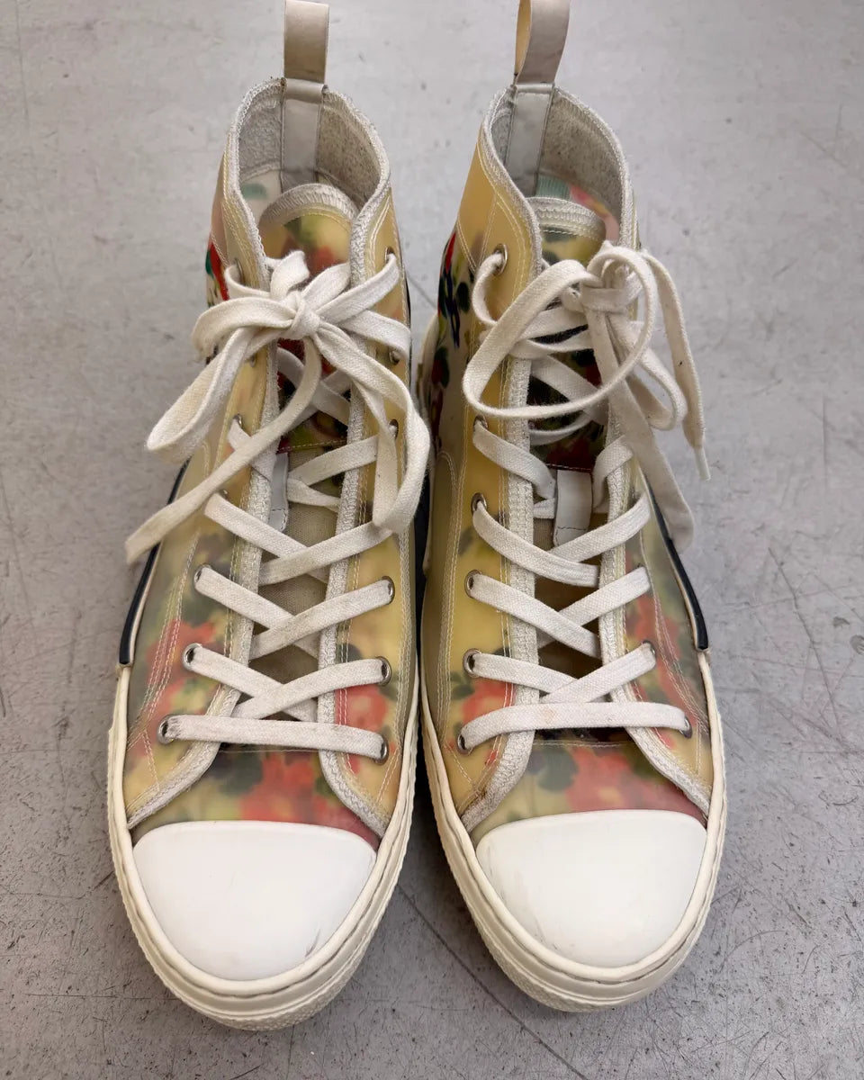 Dior B23 Floral Oblique High Sneakers bKubpDd 1
