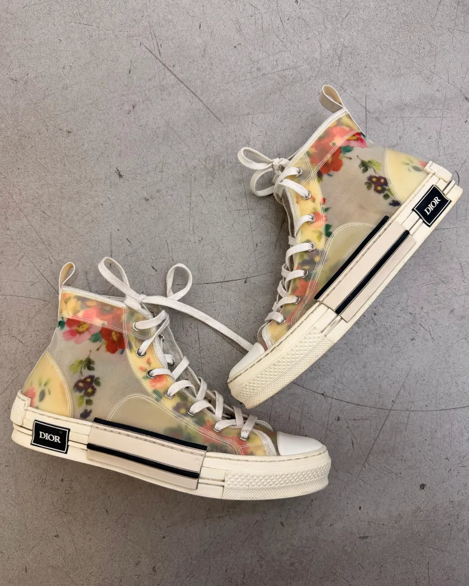 Dior B23 Floral Oblique High Sneakers bKubpDd 3