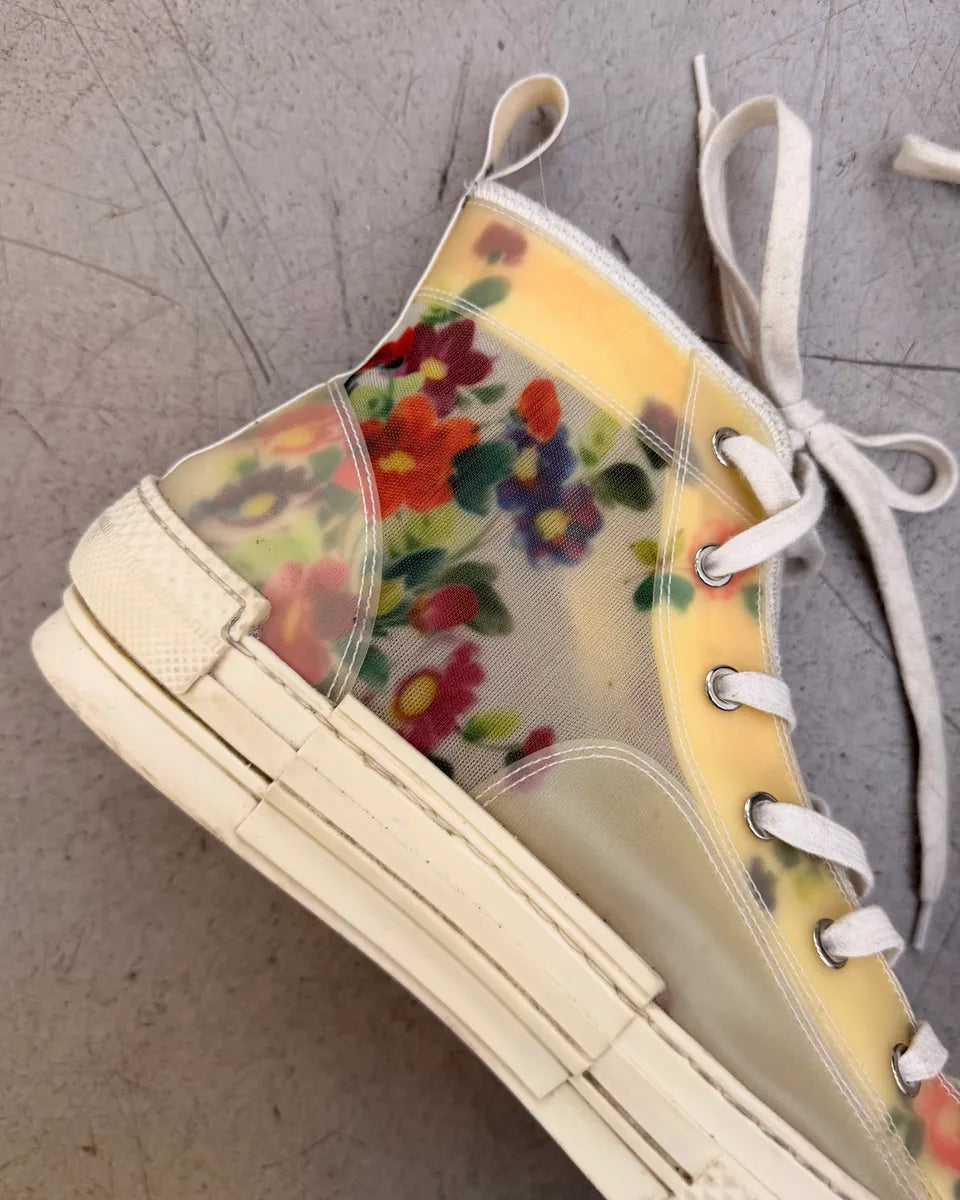 Dior B23 Floral Oblique High Sneakers bKubpDd 5
