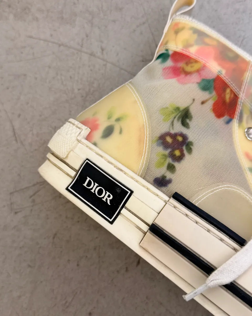 Dior B23 Floral Oblique High Sneakers bKubpDd 6