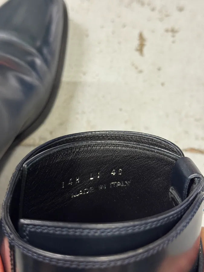Dior Black Ankle Leather Strap Boots zERIZyK 6