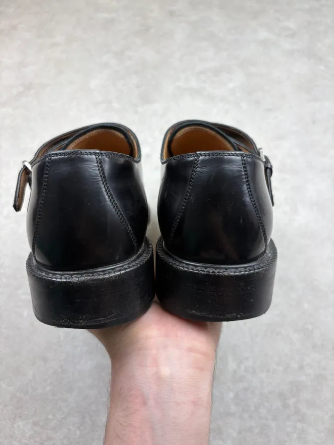 Dior Black Buckle Leather Derbies obOuxCf 7