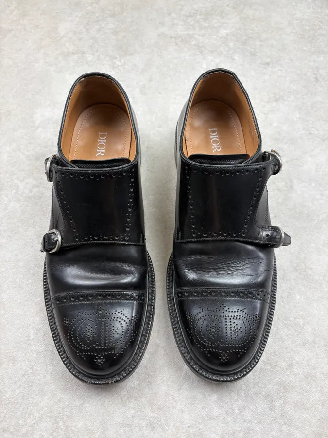 Dior Black Buckle Leather Derbies obOuxCf 1