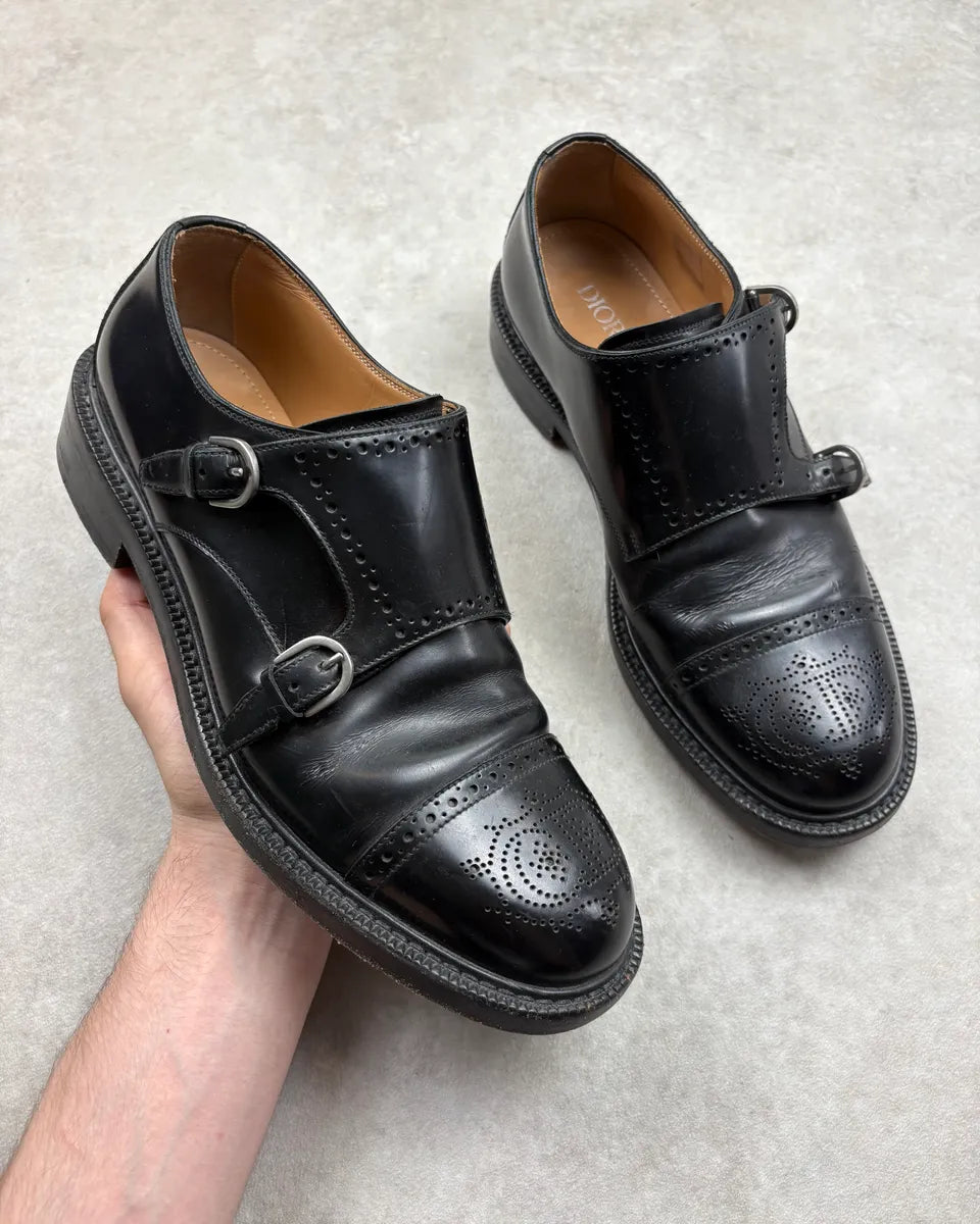Dior Black Buckle Leather Derbies obOuxCf 0
