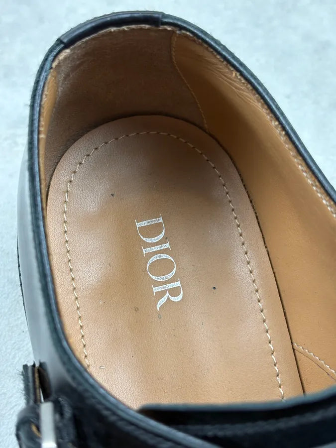 Dior Black Buckle Leather Derbies obOuxCf 10