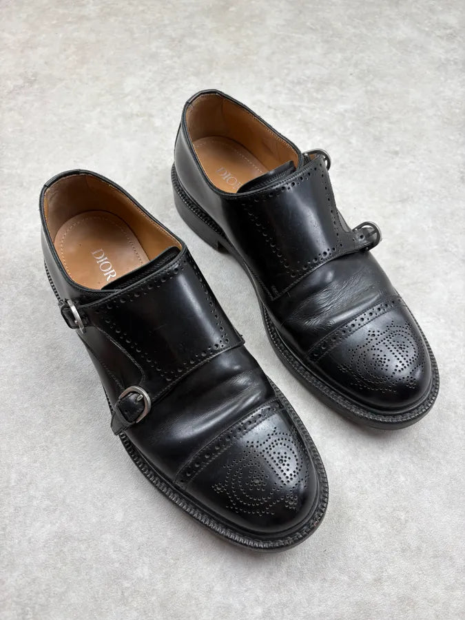 Dior Black Buckle Leather Derbies obOuxCf 3