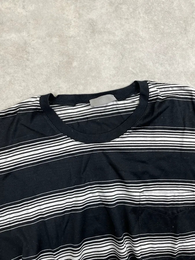 2000s Dior Black Cotton Striped T-Shirt GGVPFsE 4
