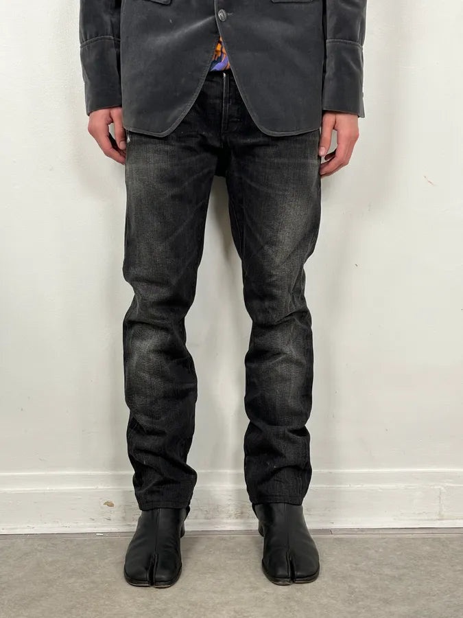 Dior Faded Black Distressed Denim Jeans CTcnwDv 1