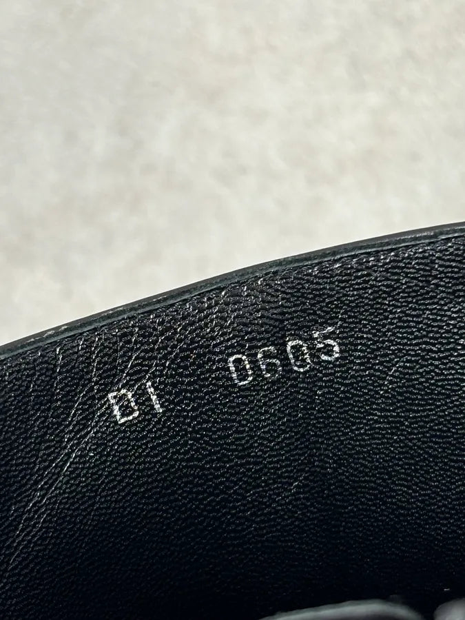 FW2004 Dior Pointy D Black Leather Buckle Ankle Boots Heels by Galliano  OKjyFXF 16