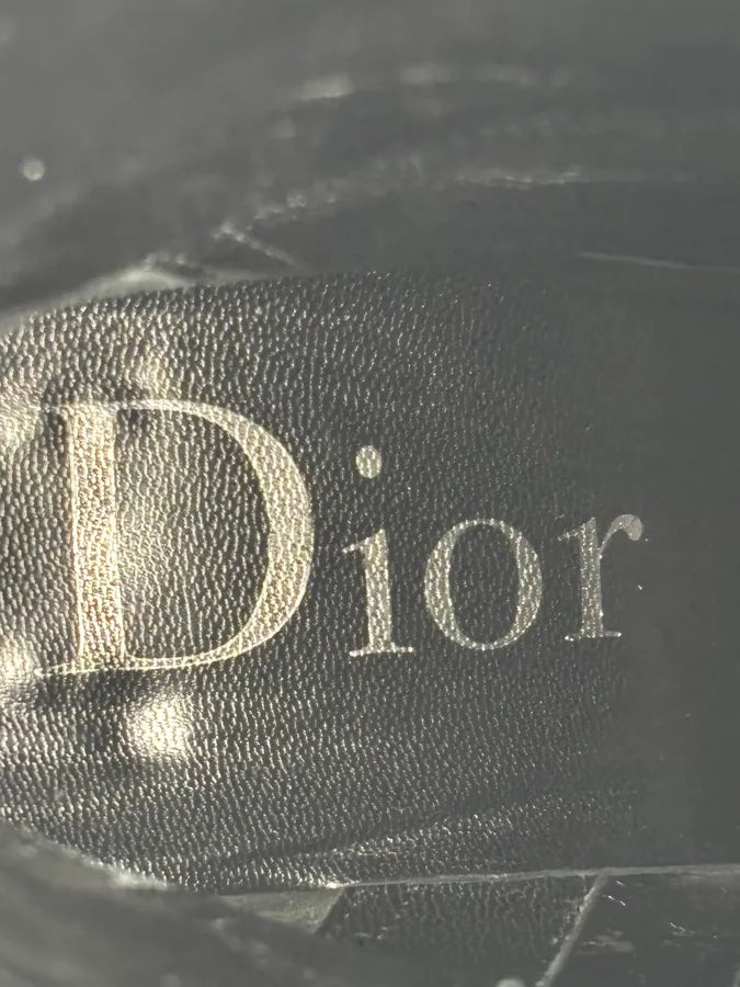 FW2004 Dior Pointy D Black Leather Buckle Ankle Boots Heels by Galliano  OKjyFXF 17