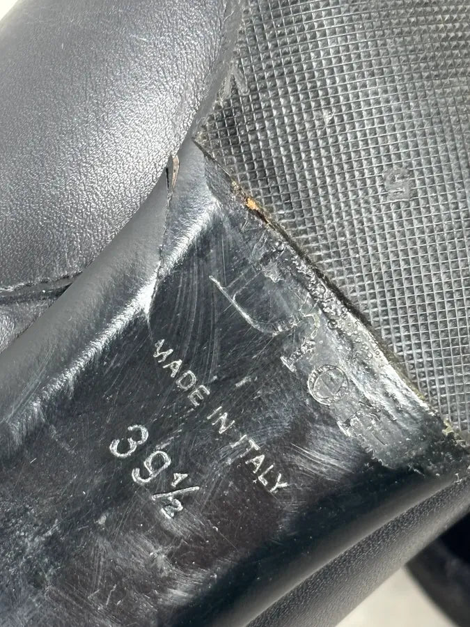 FW2004 Dior Pointy D Black Leather Buckle Ankle Boots Heels by Galliano  OKjyFXF 15